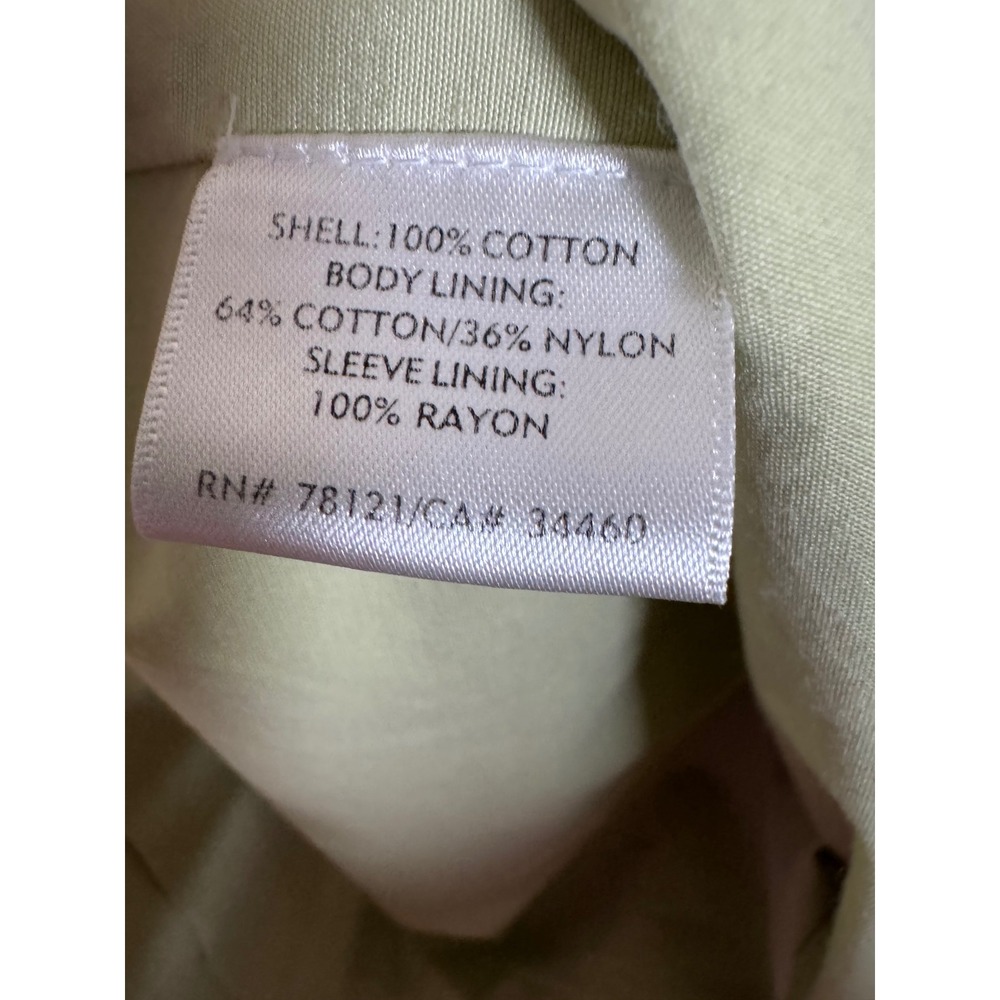 Eileen Fisher Cream Button-Front Trench Coat - Picture 4 of 8